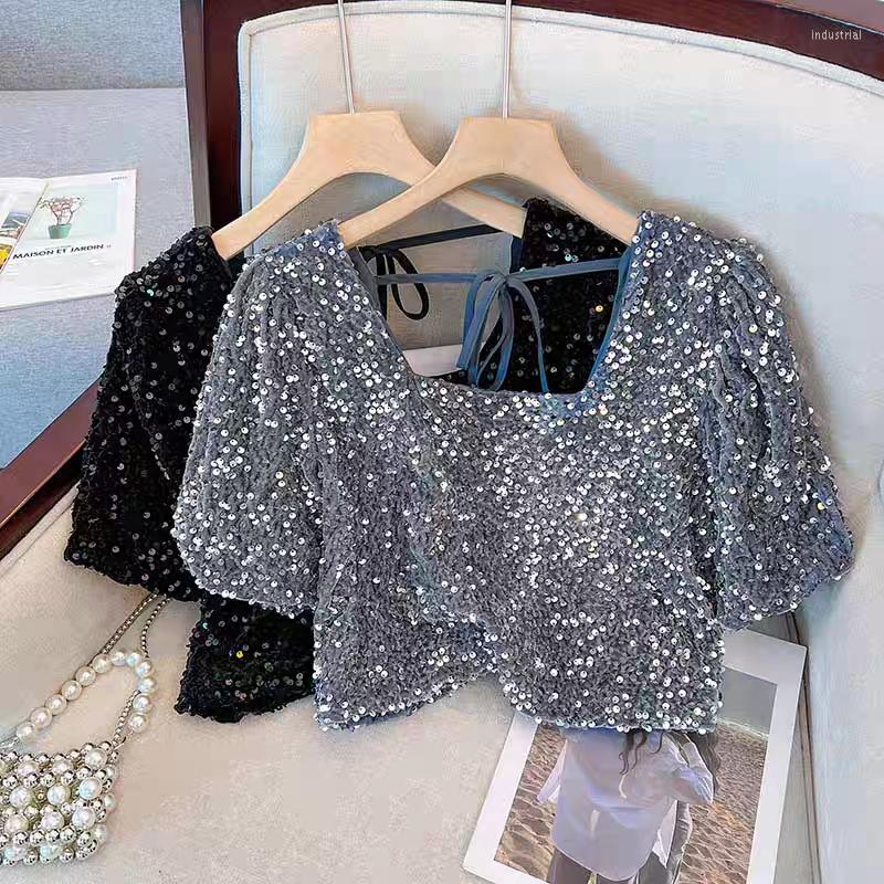 Women' T Shirts Short Sleeve Women' 2023 Summer Sequins Design Sense Fashion Top, Black
Women' T Shirts Short Sleeve Women' 2023 Summer Sequins Design Sense Fashion Top, Black