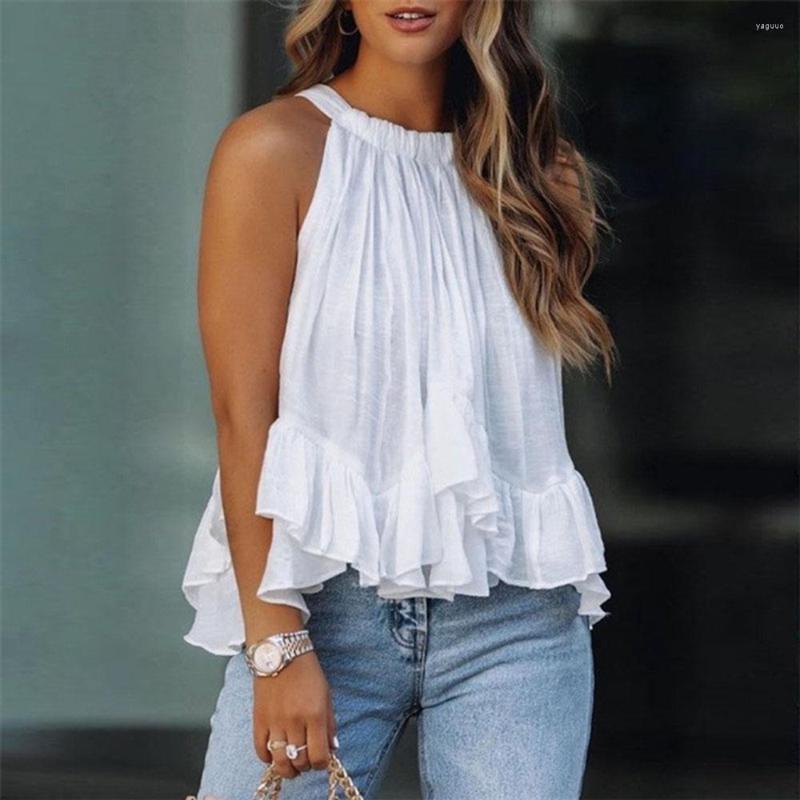 Women' Blouses Casual Comfortable Summer Solid Color Shirt Loose Sleeveless Round Collar 2023 Temperament Commuter, Blue
Women' Blouses Casual Comfortable Summer Solid Color Shirt Loose Sleeveless Round Collar 2023 Temperament Commuter, Blue