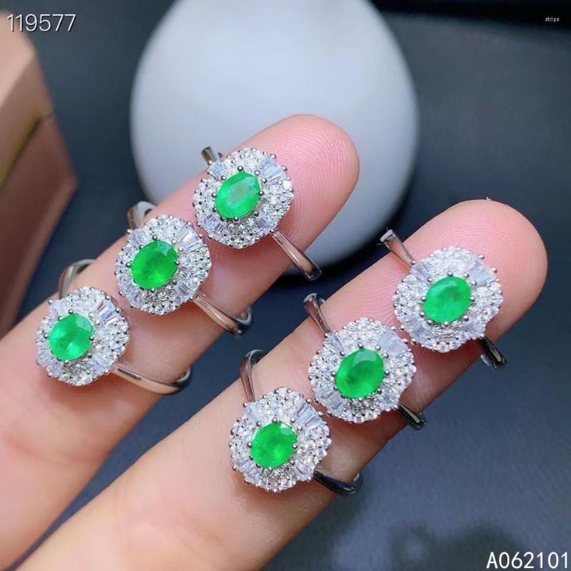Cluster Rings KJJEAXCMY Fine Jewelry S925 Sterling Silver Inlaid Natural Emerald Girl Exquisite Ring Support Test Chinese Style With Box
Cluster Rings KJJEAXCMY Fine Jewelry S925 Sterling Silver Inlaid Natural Emerald Girl Exquisite Ring Support Test Chinese Style With Box