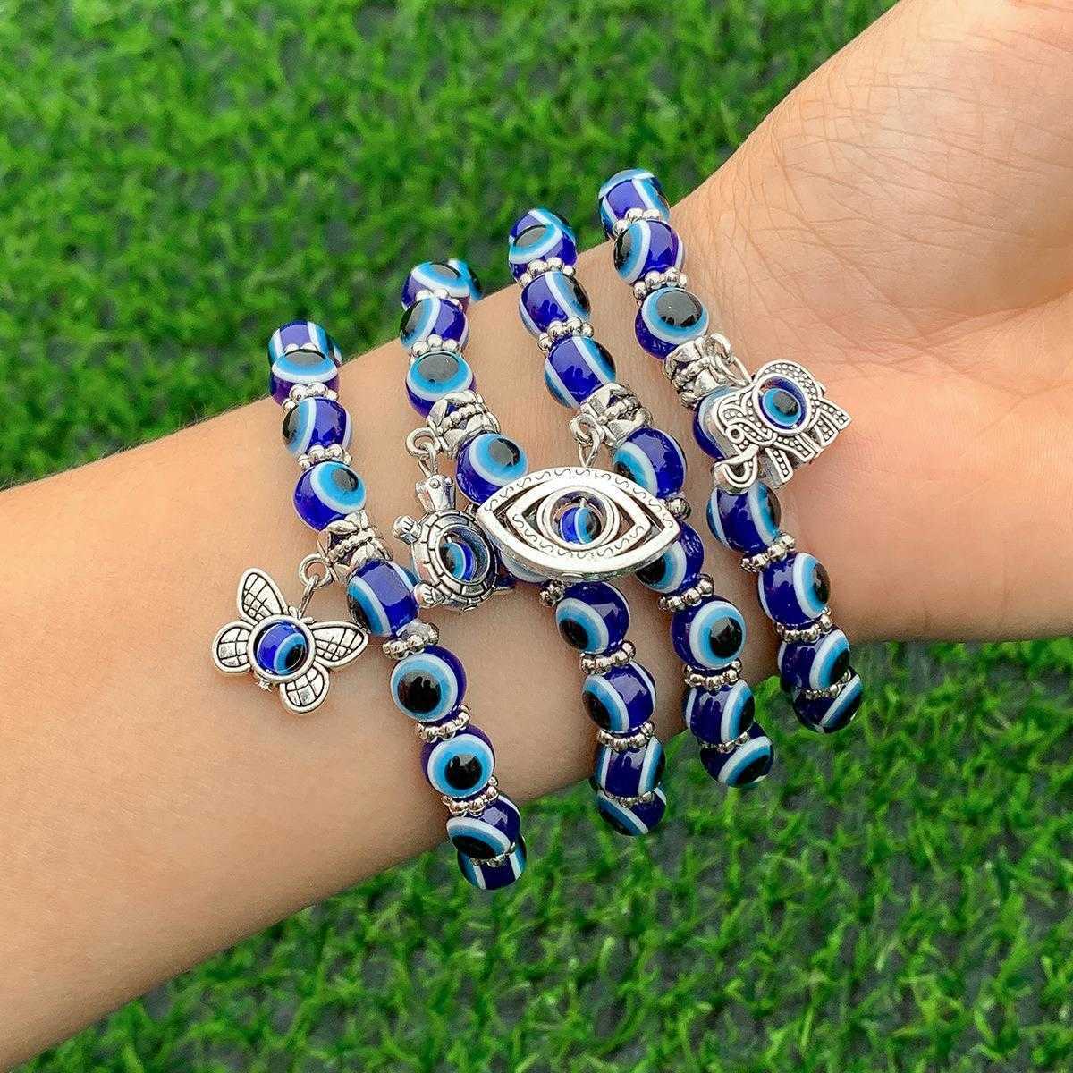 Ornament Ethnic Creative Beaded Strands Eye Pendant Bracelet Female Personality Butterfly Turtle Animal
Ornament Ethnic Creative Beaded Strands Eye Pendant Bracelet Female Personality Butterfly Turtle Animal
