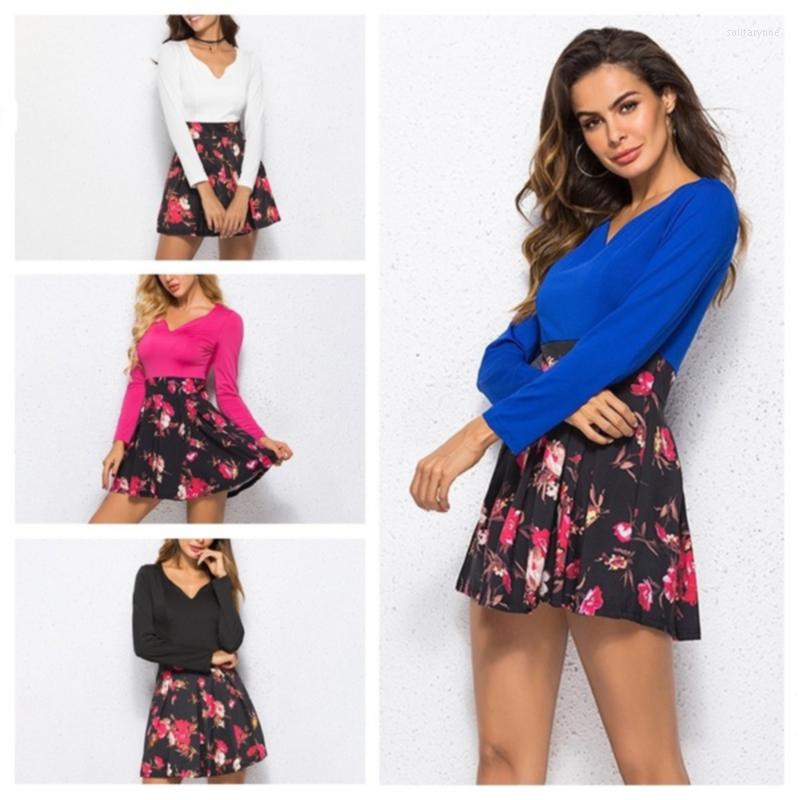 Casual Dresses Women Summer 2023 Models Sexy Low-cut V-neck Long-sleeved Floral Patchwork Mini Dress Vestidos Ropa Mujer, Rose red
Casual Dresses Women Summer 2023 Models Sexy Low-cut V-neck Long-sleeved Floral Patchwork Mini Dress Vestidos Ropa Mujer, Rose red