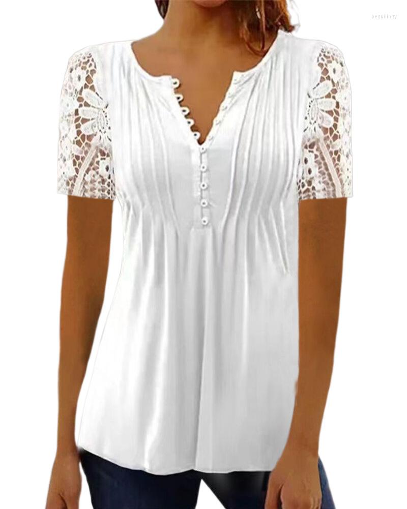 Women' Blouses Summer Spring Women' Loose And Comfortable Casual Lace V Neck Printed Blouse Floral Short Sleeve Elegant Fashion Shirt, Style6
Women' Blouses Summer Spring Women' Loose And Comfortable Casual Lace V Neck Printed Blouse Floral Short Sleeve Elegant Fashion Shirt, Style6