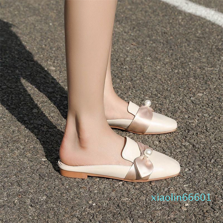Slippers Women's Shoes 2023 High Quality Mules Summer Gentle Elegant Casual Women Bow Tie Pearl Female, Apricot
Slippers Women's Shoes 2023 High Quality Mules Summer Gentle Elegant Casual Women Bow Tie Pearl Female, Apricot