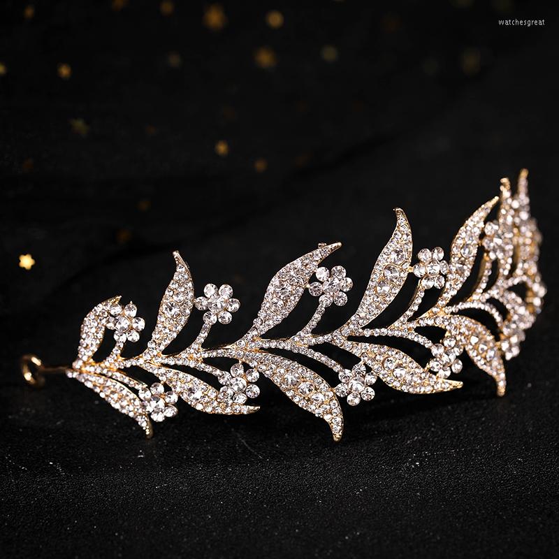 Hair Clips Bride Baroque Crown Retro Headdress Leaf Rhinestone Headband Crystal Jewelry Church Wedding Dress Accessories
Hair Clips Bride Baroque Crown Retro Headdress Leaf Rhinestone Headband Crystal Jewelry Church Wedding Dress Accessories