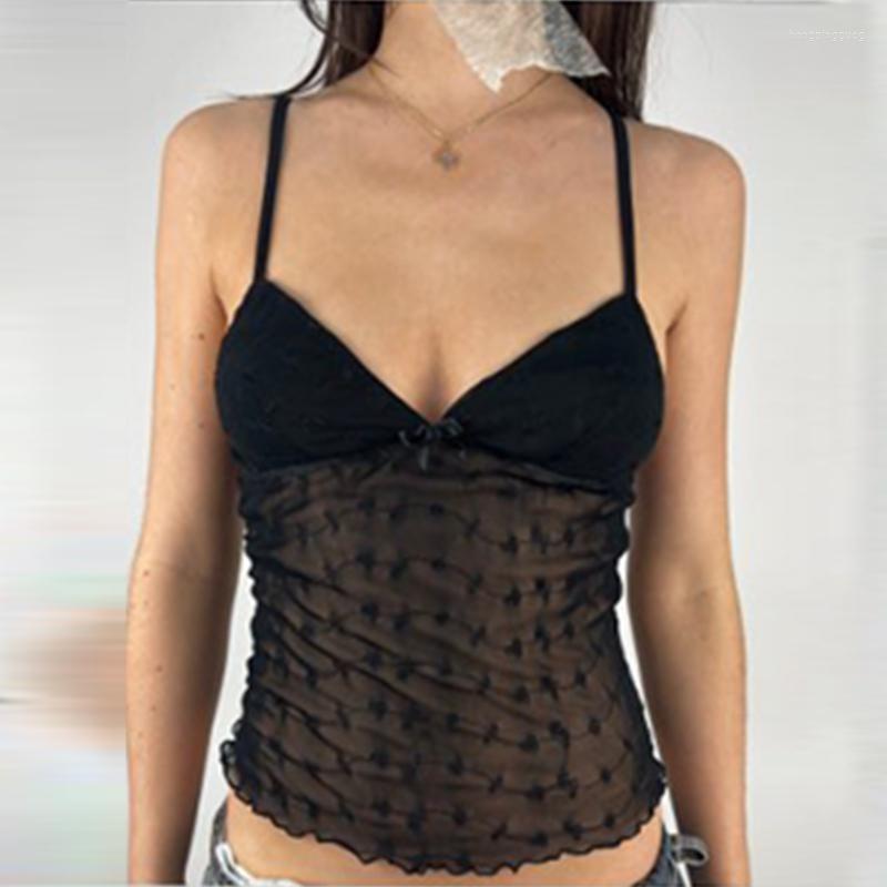 Women' Tanks Cute Bow V Neck Spaghetti Strap Camis Tops Chic Women Mesh Sheer Backless Crop Fairy Coquette 00s Retro Y2K Tank Vest, Black
Women' Tanks Cute Bow V Neck Spaghetti Strap Camis Tops Chic Women Mesh Sheer Backless Crop Fairy Coquette 00s Retro Y2K Tank Vest, Black
