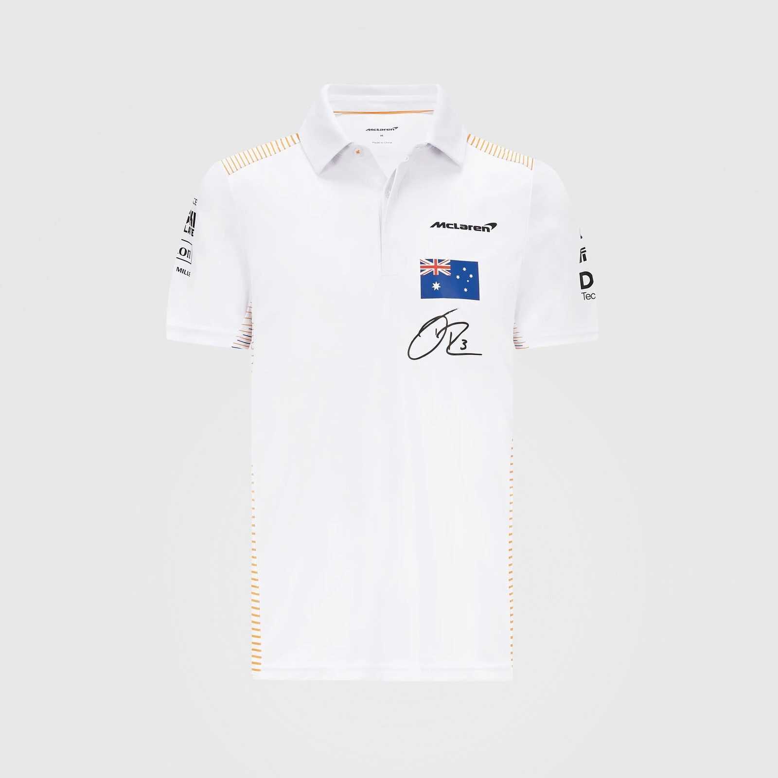 2023 Fashion F1 Men' Polo Formula One Team the Mclaren Ricardo Casual Summer Short Sleeve, White
2023 Fashion F1 Men' Polo Formula One Team the Mclaren Ricardo Casual Summer Short Sleeve, White
