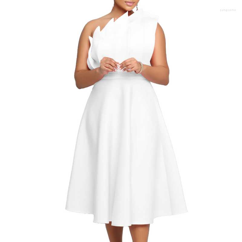 Ethnic Clothing African Women Elegant Party Dresses Sexy One Sleeve Ruffle Pleat A Line Dress High Waist Robe Africa Classy Summer Fashion
Ethnic Clothing African Women Elegant Party Dresses Sexy One Sleeve Ruffle Pleat A Line Dress High Waist Robe Africa Classy Summer Fashion