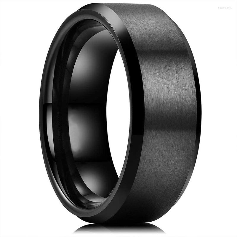 Wedding Rings Fashio Men Black Titanium Stainless Steel For Women Matte Finish Beveled Edge Party Jewelry Gifts
Wedding Rings Fashio Men Black Titanium Stainless Steel For Women Matte Finish Beveled Edge Party Jewelry Gifts