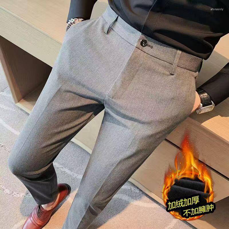 Men's Pants Autumn And Winter Thickened Trousers Slim Fitting Men's Solid Business Casual Men Clothing Pencil Heavyweight, Black
Men's Pants Autumn And Winter Thickened Trousers Slim Fitting Men's Solid Business Casual Men Clothing Pencil Heavyweight, Black