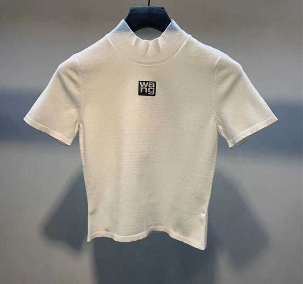 Men' T-Shirts 22AW Wang Fashion Designs Stand Collar tterss Knitted Short Seve Top Tight Bottomed T-Shirt 410 3
Men' T-Shirts 22AW Wang Fashion Designs Stand Collar tterss Knitted Short Seve Top Tight Bottomed T-Shirt 410 3