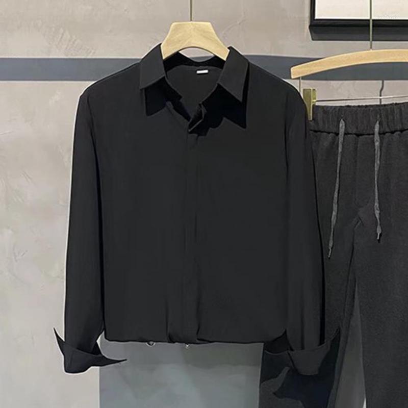 Men's Casual Shirts Autumn Shirt Long Sleeves Buttons Loose Lightweight Men For DatingMen's, Black
Men's Casual Shirts Autumn Shirt Long Sleeves Buttons Loose Lightweight Men For DatingMen's, Black