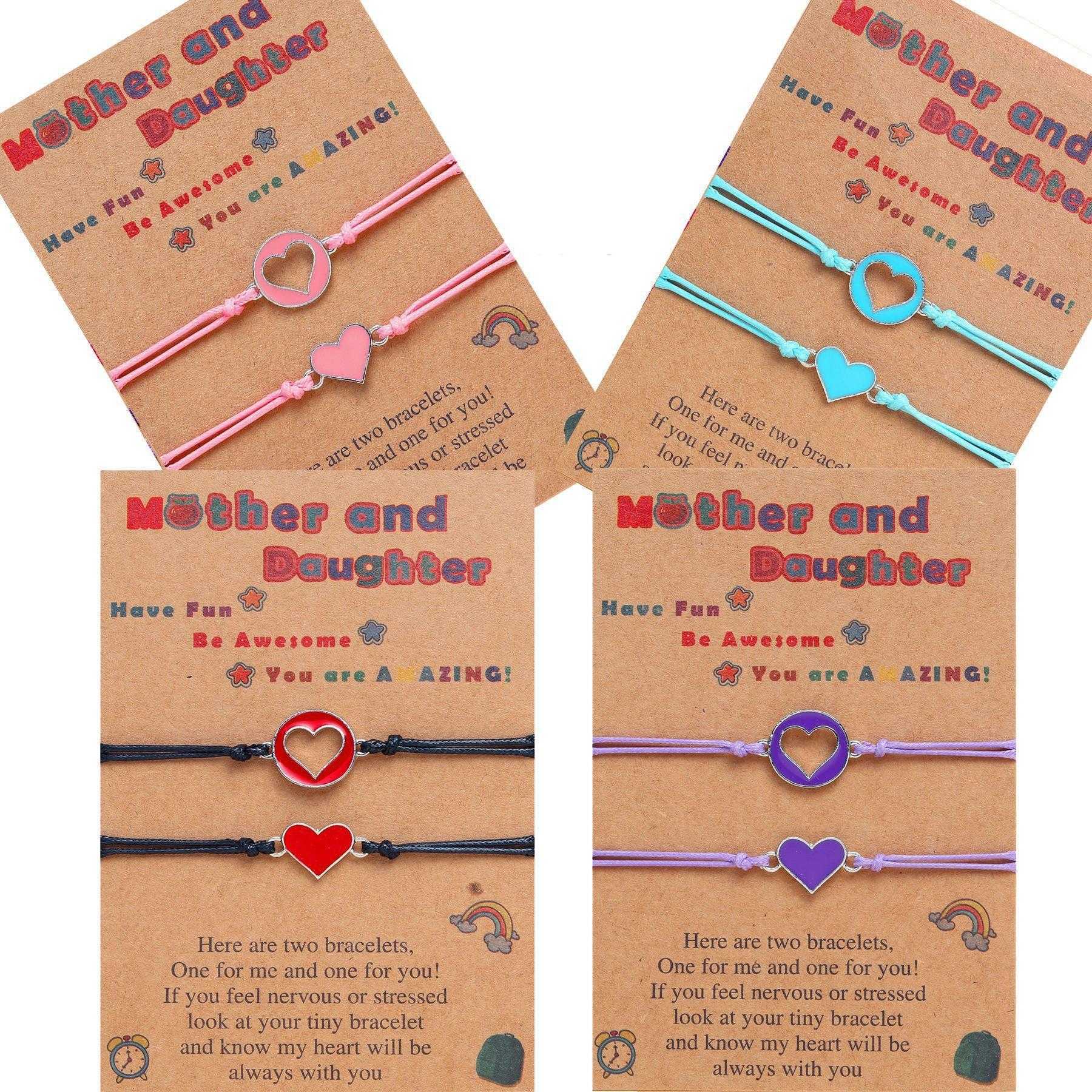 Ornament Heart Shaped Alloy Drip Bracelet Set Hand Woven Push Pull Mother Daughter Parent Child Carrying Strap Wholesale
Ornament Heart Shaped Alloy Drip Bracelet Set Hand Woven Push Pull Mother Daughter Parent Child Carrying Strap Wholesale