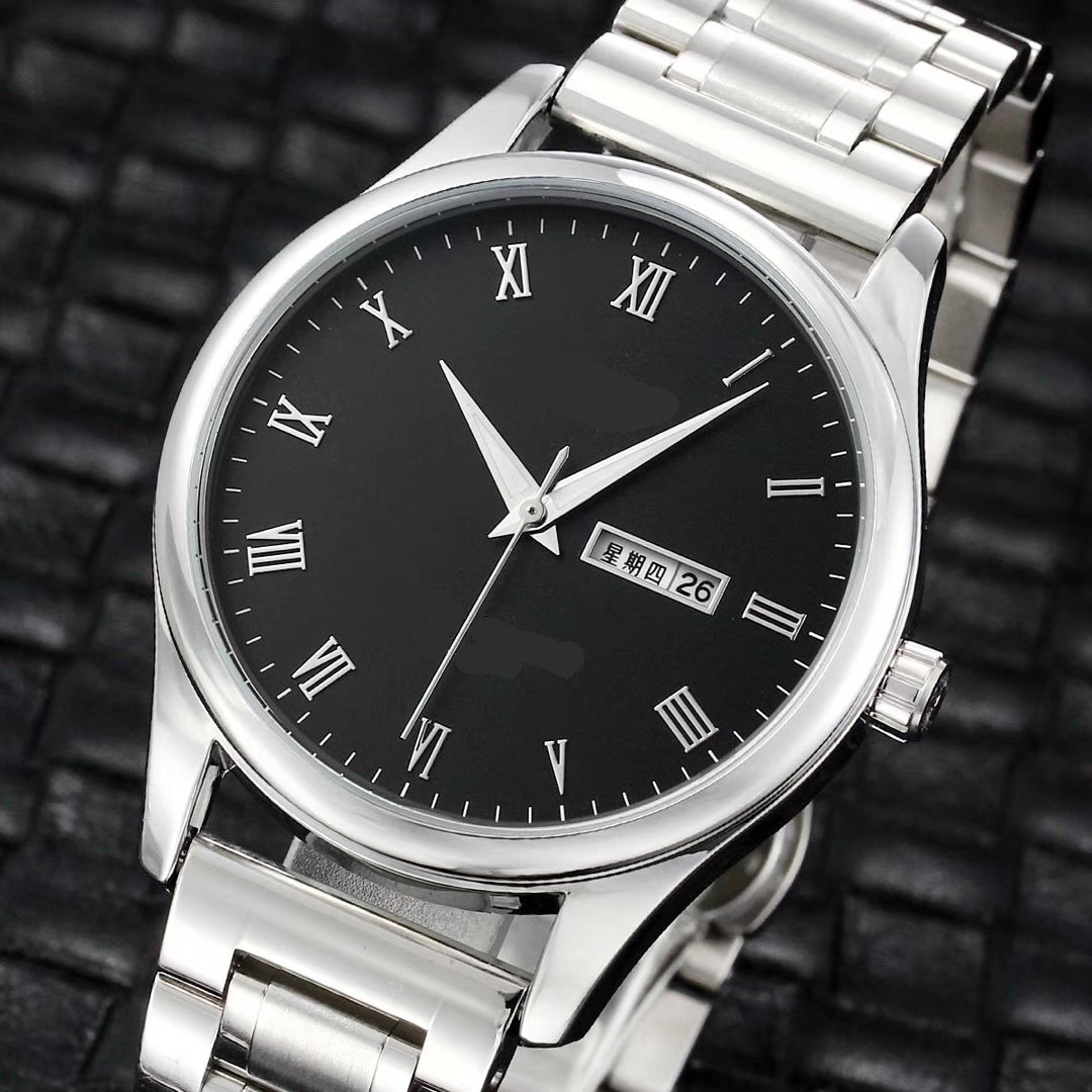 Watch Quartz Mens Watches 42mm Silver Wristband Waterproof All Stainless Steel Wristband Fashion Designer Wristwatch long5, Color1
Watch Quartz Mens Watches 42mm Silver Wristband Waterproof All Stainless Steel Wristband Fashion Designer Wristwatch long5, Color1