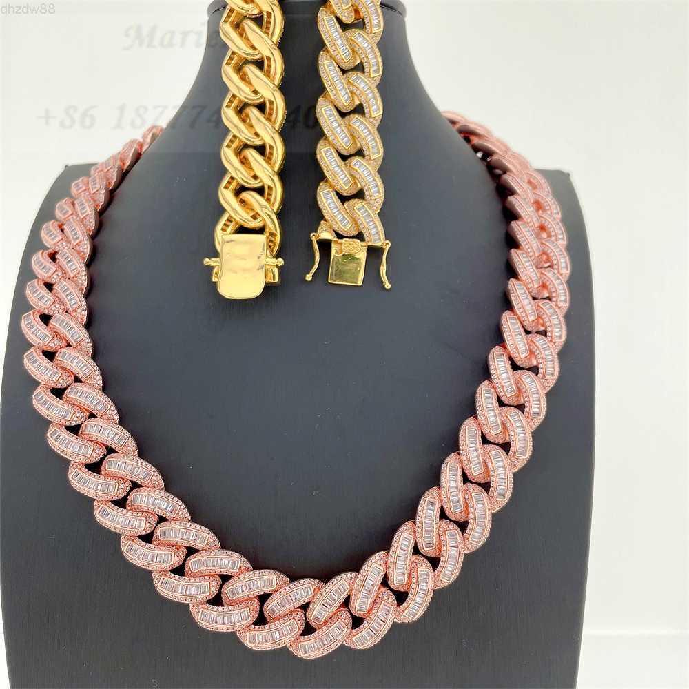 Bussdown S925 Moissanite Diamond Hip Hop Men Necklace Wholesale Icedout Cuban Link Chain 19mm Baguette Cuban Chain
Bussdown S925 Moissanite Diamond Hip Hop Men Necklace Wholesale Icedout Cuban Link Chain 19mm Baguette Cuban Chain