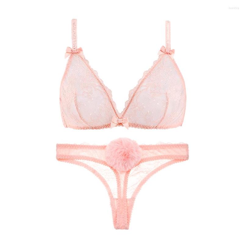 Bras Sets Ningsige Women Transparent Deep V Bra Set Thong Wire Free Underwear Largest Size, N pink
Bras Sets Ningsige Women Transparent Deep V Bra Set Thong Wire Free Underwear Largest Size, N pink
