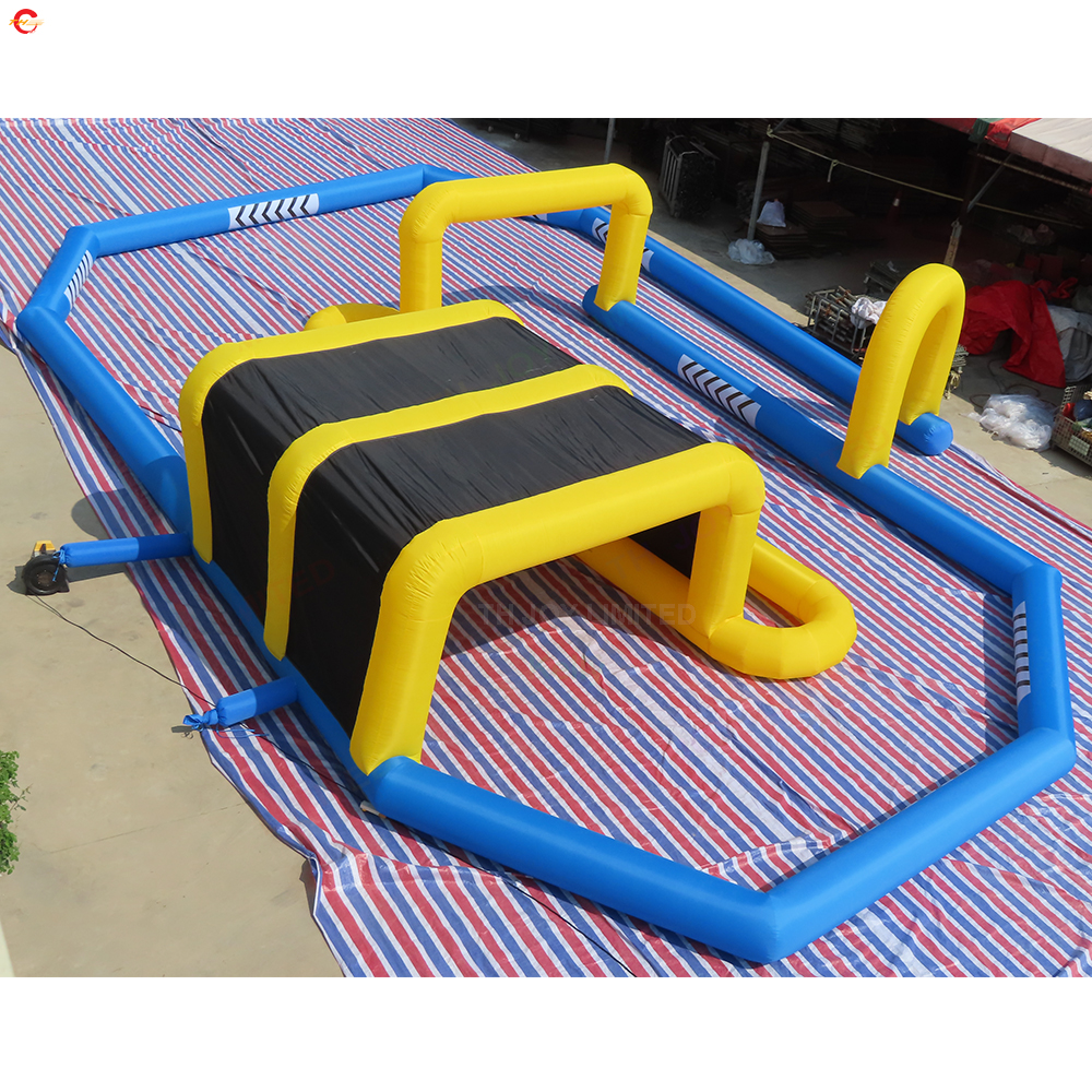 Free Ship Outdoor Activities Inflatable Gokart Racing Track Game Toys Didi car Bumber balls race arena for sale
