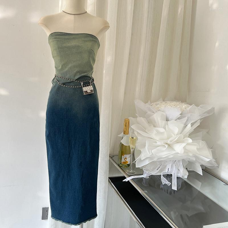 Casual Dresses Sexy Strapless Backless With Zipper Split Dress Party Blue Denim For Women Clothes Nlzgmsj Woman' Evening
Casual Dresses Sexy Strapless Backless With Zipper Split Dress Party Blue Denim For Women Clothes Nlzgmsj Woman' Evening