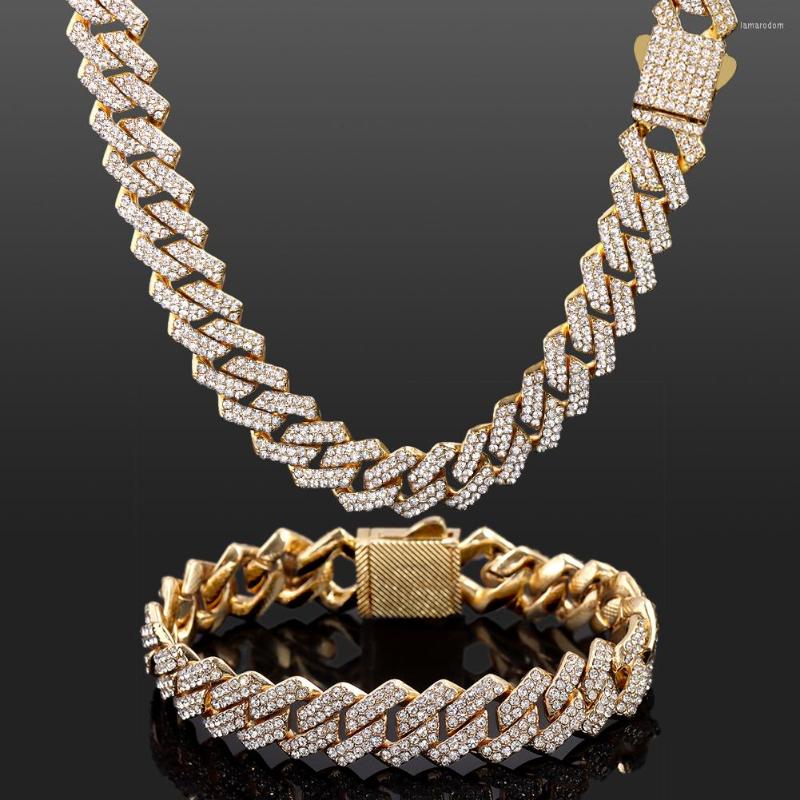 Chains 14MM Rhomb Cuban Chain Necklace For Women Pave Full Rhinestone Luxury Bling Iced Out Charms Hip Hop Men's Jewelry Gift
Chains 14MM Rhomb Cuban Chain Necklace For Women Pave Full Rhinestone Luxury Bling Iced Out Charms Hip Hop Men's Jewelry Gift