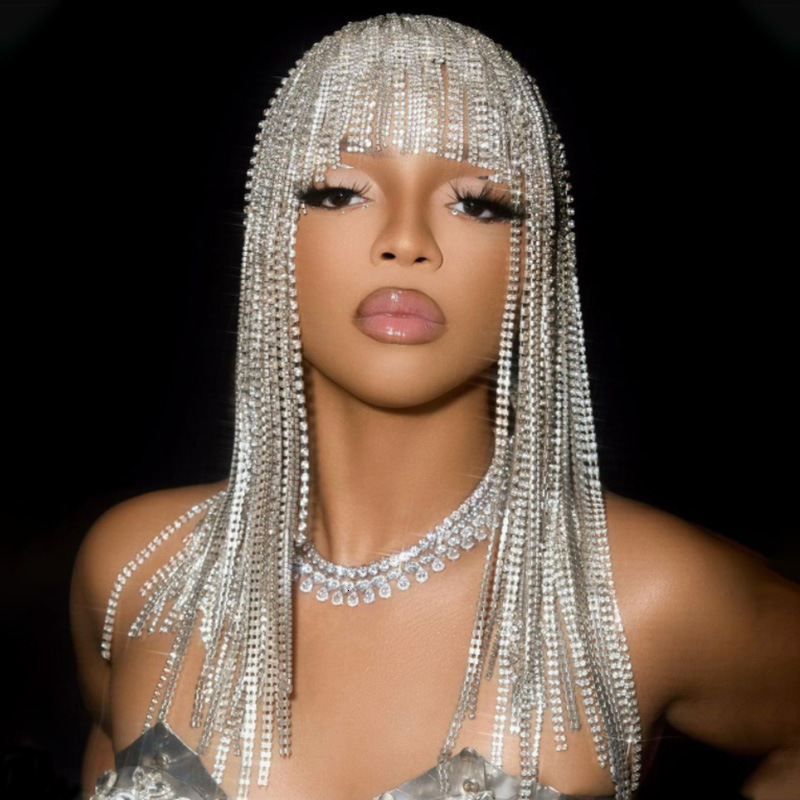Wedding Hair Jewelry Glitter Long Fringed Chain Headband Hat Stage Performance for Women Crystal Headwear Headpiece Head 230508
Wedding Hair Jewelry Glitter Long Fringed Chain Headband Hat Stage Performance for Women Crystal Headwear Headpiece Head 230508