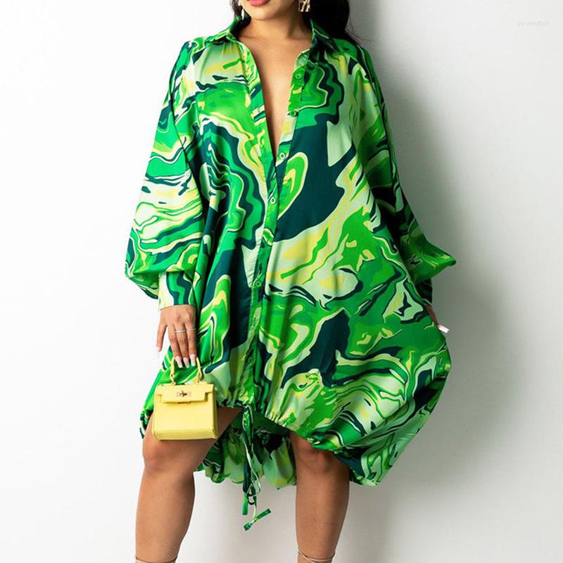 Casual Dresses Long Lantern Sleeve Turn Down Collar Midi Dress Streetwear Fashion Women Asian Vacation Loose Shirt, Blue
Casual Dresses Long Lantern Sleeve Turn Down Collar Midi Dress Streetwear Fashion Women Asian Vacation Loose Shirt, Blue