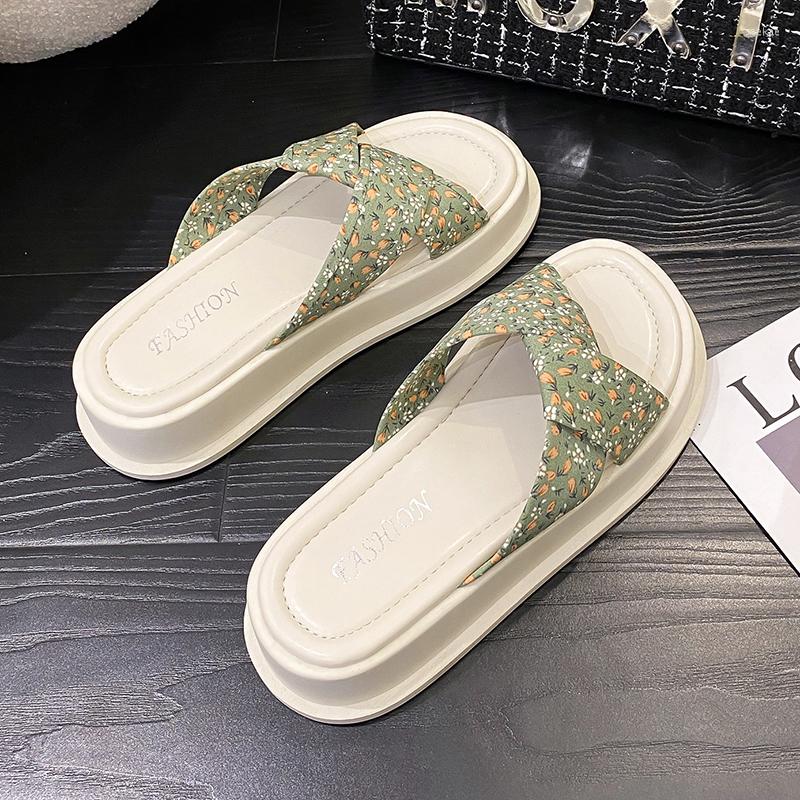 Slippers 2023 Women's Sweet Bowknot Open-toe Summer Floral Mid-heel Sliding Wedge Sandals, Beige
Slippers 2023 Women's Sweet Bowknot Open-toe Summer Floral Mid-heel Sliding Wedge Sandals, Beige