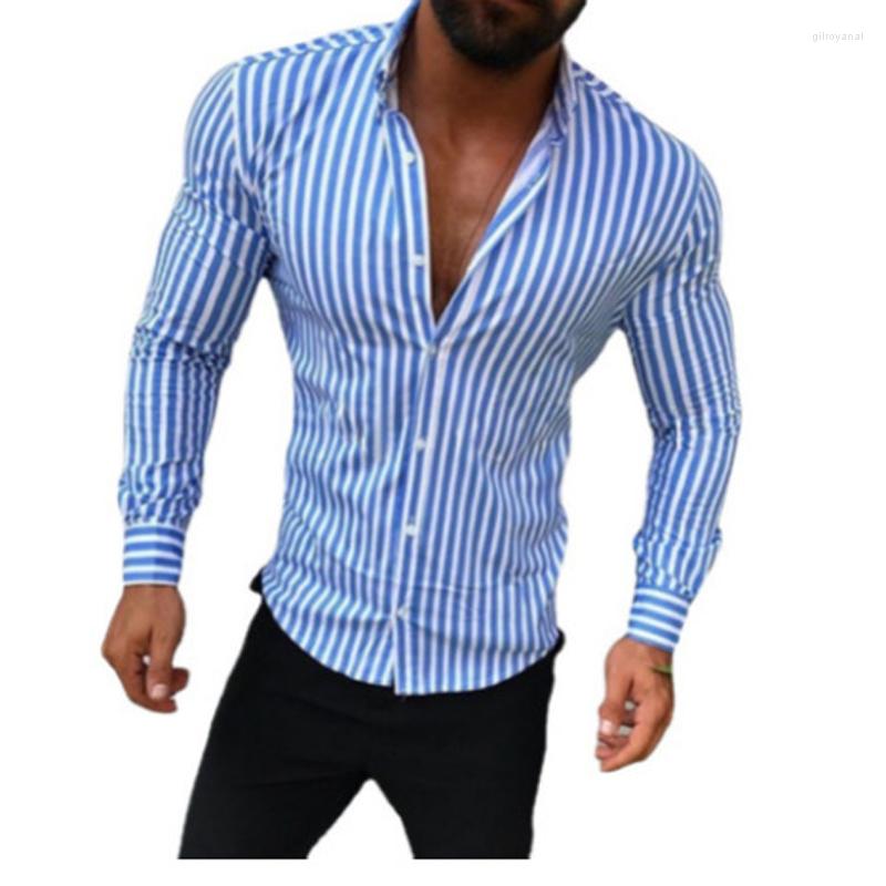 Men's Casual Shirts Men's Business Shirt Long Sleeve Turn-down Collar Striped Printed Slim Spring Fashion For Men Clothing Streetwear
Men's Casual Shirts Men's Business Shirt Long Sleeve Turn-down Collar Striped Printed Slim Spring Fashion For Men Clothing Streetwear