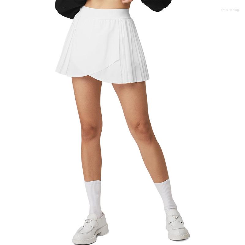 Active Shorts Fake Two-piece Pocket Crossed Forked High Waist To Show Thin Pleated Tennis Skirt Running Dance Sports, 1-green
Active Shorts Fake Two-piece Pocket Crossed Forked High Waist To Show Thin Pleated Tennis Skirt Running Dance Sports, 1-green