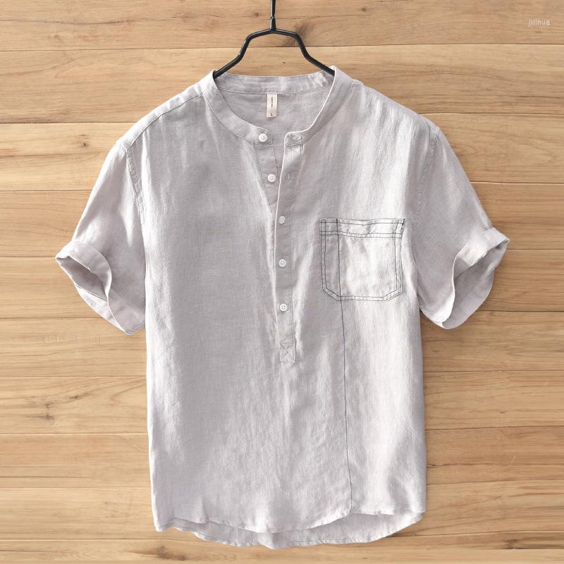 Men's T Shirts Summer Linen Round Neckline T-shirt Short-Sleeved Shirt Loose Casual 788, Gray
Men's T Shirts Summer Linen Round Neckline T-shirt Short-Sleeved Shirt Loose Casual 788, Gray