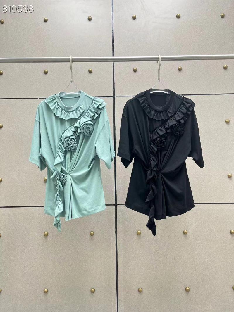 Women' Blouses Fashion Luxury Solid Blouse 2023 Summer Spring Design Women Runway Flowers High Quality Short Sleeves, Black
Women' Blouses Fashion Luxury Solid Blouse 2023 Summer Spring Design Women Runway Flowers High Quality Short Sleeves, Black