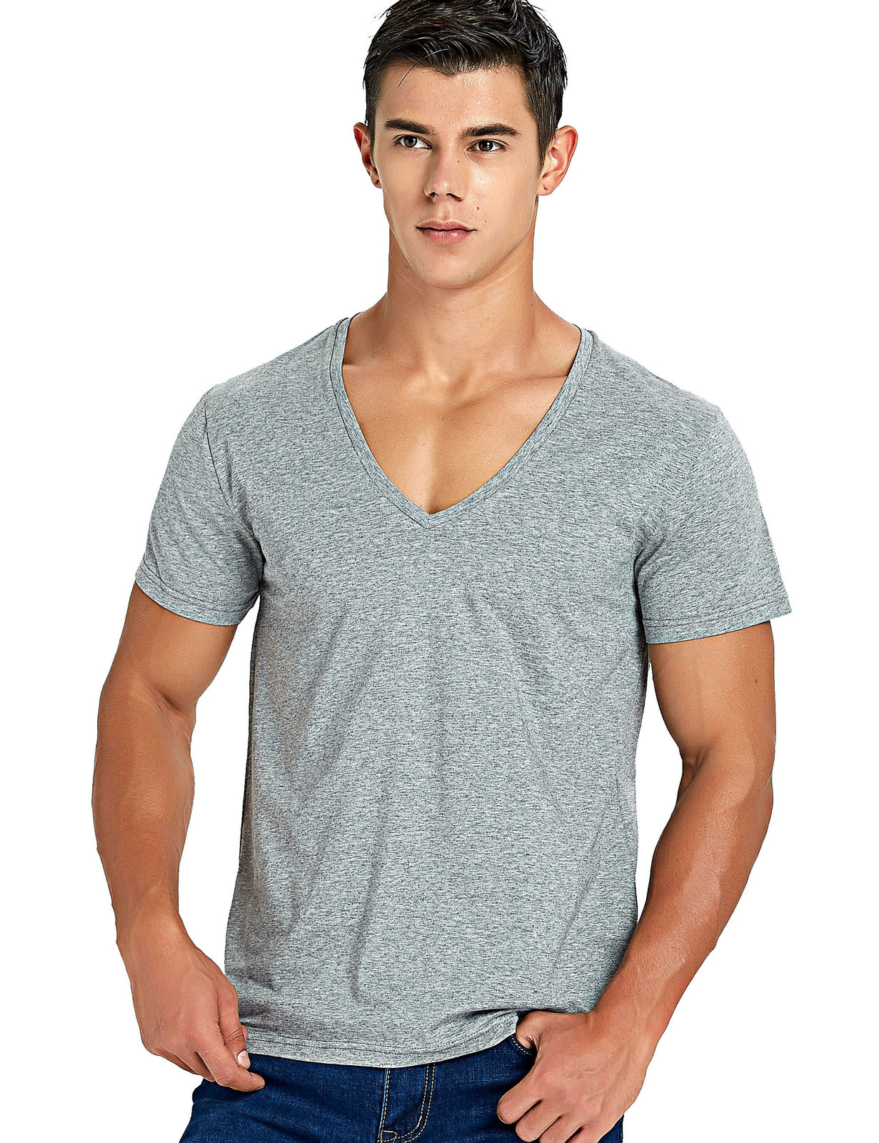 Men's T-Shirts Stretch Deep V Neck T Shirt for Men Low Cut Vneck Vee Top Tees Slim Fit Short Sleeve Fashion Male Tshirt Invisible Undershirt 230509, Blue
Men's T-Shirts Stretch Deep V Neck T Shirt for Men Low Cut Vneck Vee Top Tees Slim Fit Short Sleeve Fashion Male Tshirt Invisible Undershirt 230509, Blue