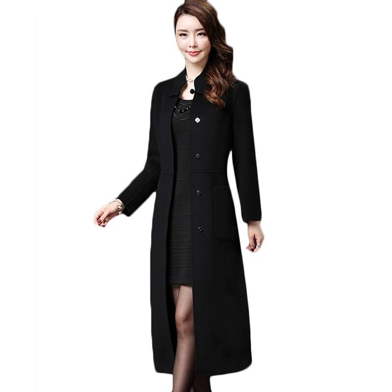 Women's Wool & Blends Women Plaid Long Coat Fashion Woollen Overcoat Loose Outwear Female Winter Warm Elegant Parka 016, Black
Women's Wool & Blends Women Plaid Long Coat Fashion Woollen Overcoat Loose Outwear Female Winter Warm Elegant Parka 016, Black