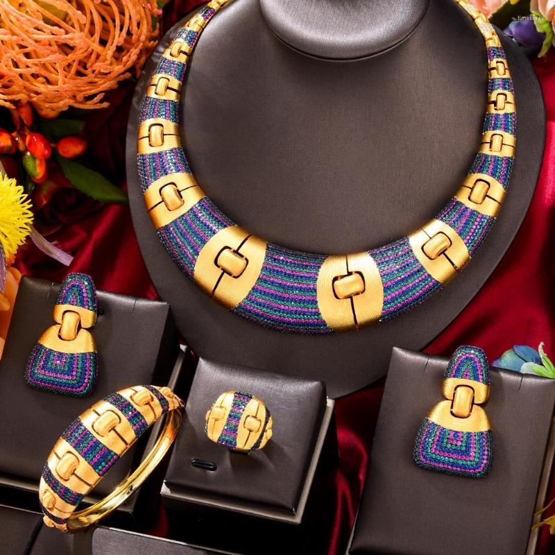 Necklace Earrings Set GODKI Blossom Flower African Dubai For Women Wedding Party Zircon Bridal Jewelry Gift, Picture shown
Necklace Earrings Set GODKI Blossom Flower African Dubai For Women Wedding Party Zircon Bridal Jewelry Gift, Picture shown