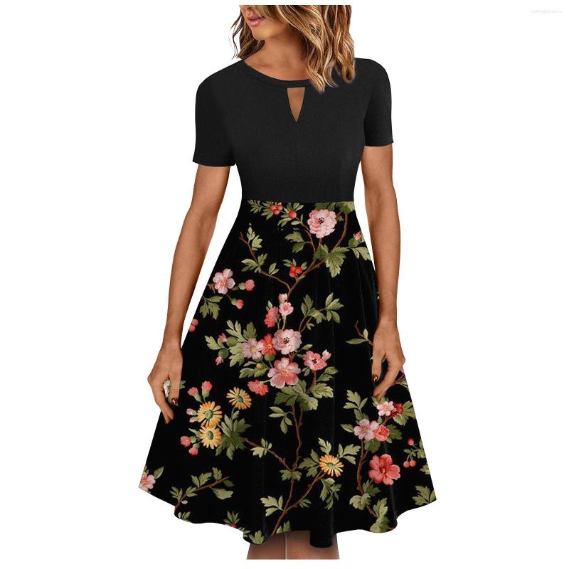 Casual Dresses Women' Dress Crewneck Hollowed Out Skirt Hem Short-sleeved Summer Vintage Party Woman 2023 Trendy, Pink
Casual Dresses Women' Dress Crewneck Hollowed Out Skirt Hem Short-sleeved Summer Vintage Party Woman 2023 Trendy, Pink