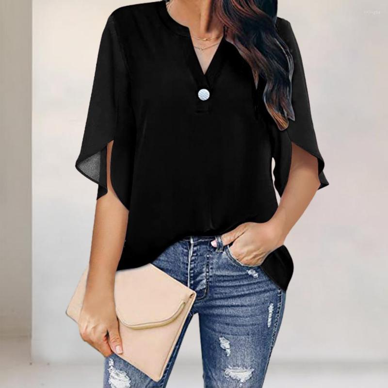 Women's Blouses Trendy Women Summer T-shirt Solid Color Breathable Blouse Pure, Green
Women's Blouses Trendy Women Summer T-shirt Solid Color Breathable Blouse Pure, Green