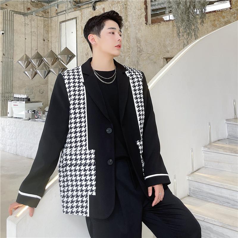 Men's Suits 2023 Autumn Korean Style Unique Mixed Color Houndstooth Grid Suit Men Casual Loose Printed For -XXL, Black
Men's Suits 2023 Autumn Korean Style Unique Mixed Color Houndstooth Grid Suit Men Casual Loose Printed For -XXL, Black