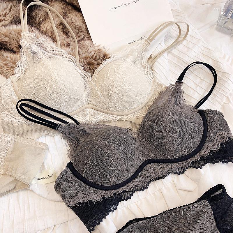 Bras Sets Spring And Summer Small Breasts Gather Collect Vice Breast Lace Sexy Bra Set Girl No Steel Ring Soft Cup Underwear Lingerie, As picture show
Bras Sets Spring And Summer Small Breasts Gather Collect Vice Breast Lace Sexy Bra Set Girl No Steel Ring Soft Cup Underwear Lingerie, As picture show
