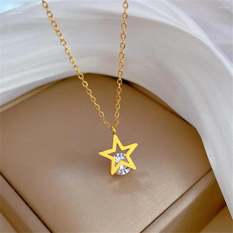 Chains Zircon Star Necklaces For Women Sweet Cute Pendant Choker Fashion Creative Jewelry Christmas Gift Acero Inoxidable Collier Femme
Chains Zircon Star Necklaces For Women Sweet Cute Pendant Choker Fashion Creative Jewelry Christmas Gift Acero Inoxidable Collier Femme