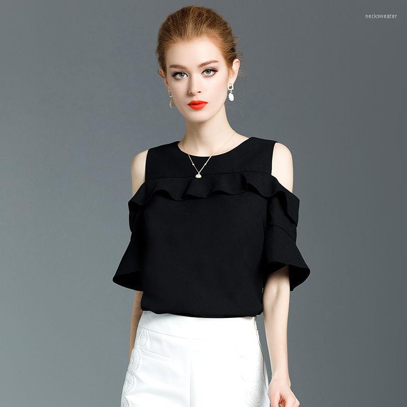 Women's Blouses Fashion Ruffles Hollow Out Off Shoulder Flare Sleeve Blouse Women's Clothing 2023 Summer Oversized Casual Tops Sweet, Black
Women's Blouses Fashion Ruffles Hollow Out Off Shoulder Flare Sleeve Blouse Women's Clothing 2023 Summer Oversized Casual Tops Sweet, Black
