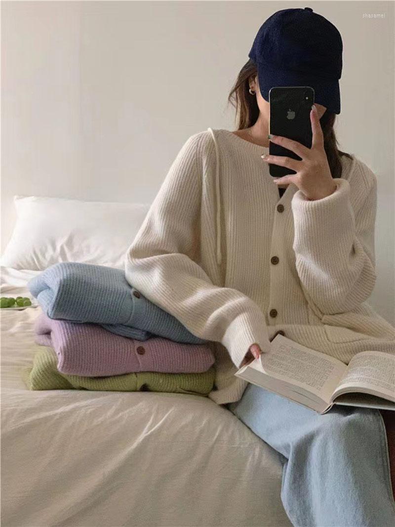 Women's Knits Fashion Casual Cardigan Sweater Women Hooded Single Breasted Loose Medium Strecth Long-sleeved Short Top Knitted Jacket, Green
Women's Knits Fashion Casual Cardigan Sweater Women Hooded Single Breasted Loose Medium Strecth Long-sleeved Short Top Knitted Jacket, Green