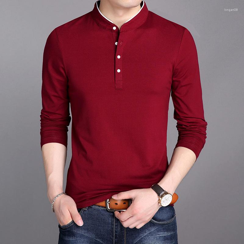 Men's T Shirts Spring And Autumn Style T-Shirts Long Sleeve Pure Cotton Youth Wear Solid Color Stand Collar Long-Sleeved T-Shir -40, 8165 navy blue long sleeve
Men's T Shirts Spring And Autumn Style T-Shirts Long Sleeve Pure Cotton Youth Wear Solid Color Stand Collar Long-Sleeved T-Shir -40, 8165 navy blue long sleeve