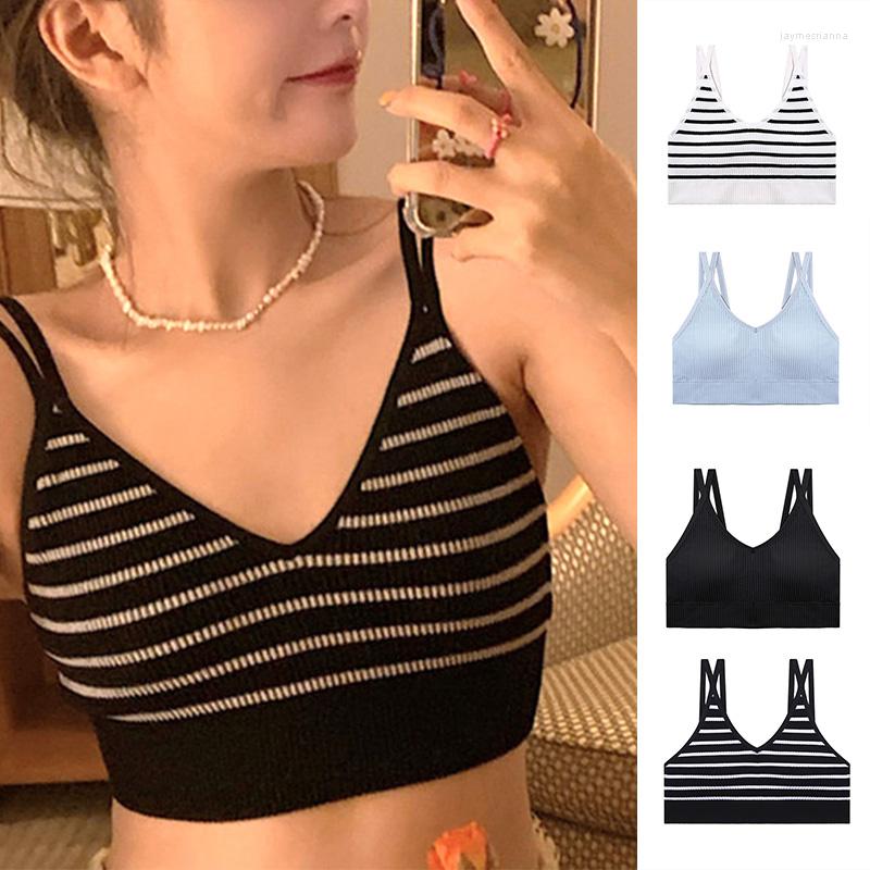 Women's Tanks Women Sports Tank V-Neck Double Shoulder Strap Stripe Ribbed Knit Camisole With Padded Seamless Wirefree Fitness Yoga Crop Top, Blue
Women's Tanks Women Sports Tank V-Neck Double Shoulder Strap Stripe Ribbed Knit Camisole With Padded Seamless Wirefree Fitness Yoga Crop Top, Blue