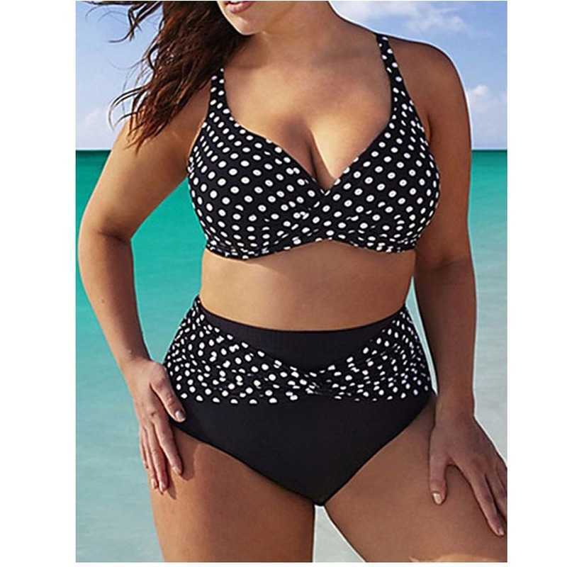 Women's Plus Size Swimwear 2023 Women Swimsuit Plus Size Bikini Dot Beachwear High Waist Bathing Suit Female Swimwear Two Pieces Big Large Bikini Set Z0508, Black
Women's Plus Size Swimwear 2023 Women Swimsuit Plus Size Bikini Dot Beachwear High Waist Bathing Suit Female Swimwear Two Pieces Big Large Bikini Set Z0508, Black