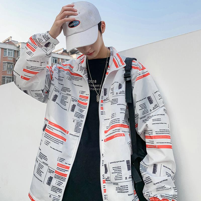 Men's Jackets Cool Boys Jacket Casual Loose Fit Coat Letters Printed Thin Breathable Outwear Mens -5XL S158Men's, Jk16 white
Men's Jackets Cool Boys Jacket Casual Loose Fit Coat Letters Printed Thin Breathable Outwear Mens -5XL S158Men's, Jk16 white