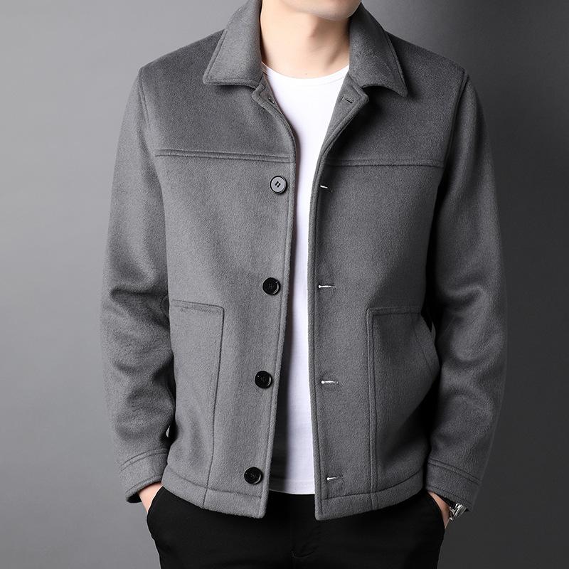 Men's Jackets 2023 Autumn And Winter Wool Woolen Jacket Lapel Single Breasted Short Coat Fashion, Black
Men's Jackets 2023 Autumn And Winter Wool Woolen Jacket Lapel Single Breasted Short Coat Fashion, Black
