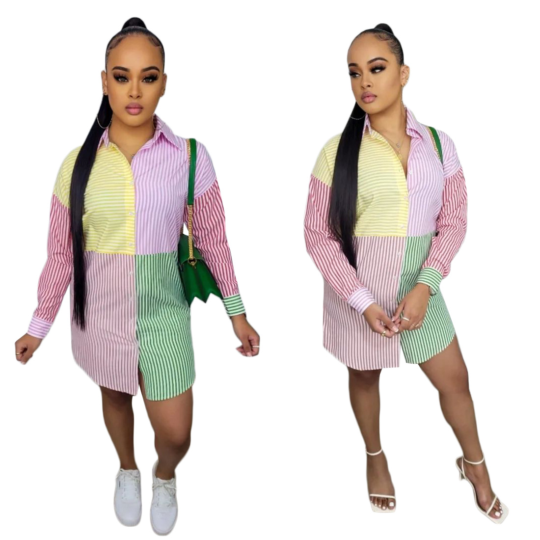Fashion Ladies Blouse Letter Printing Dress For Womens Shirt Long Sleeve Cardigan Buttons Casual Shirts Size S-2XL
Fashion Ladies Blouse Letter Printing Dress For Womens Shirt Long Sleeve Cardigan Buttons Casual Shirts Size S-2XL