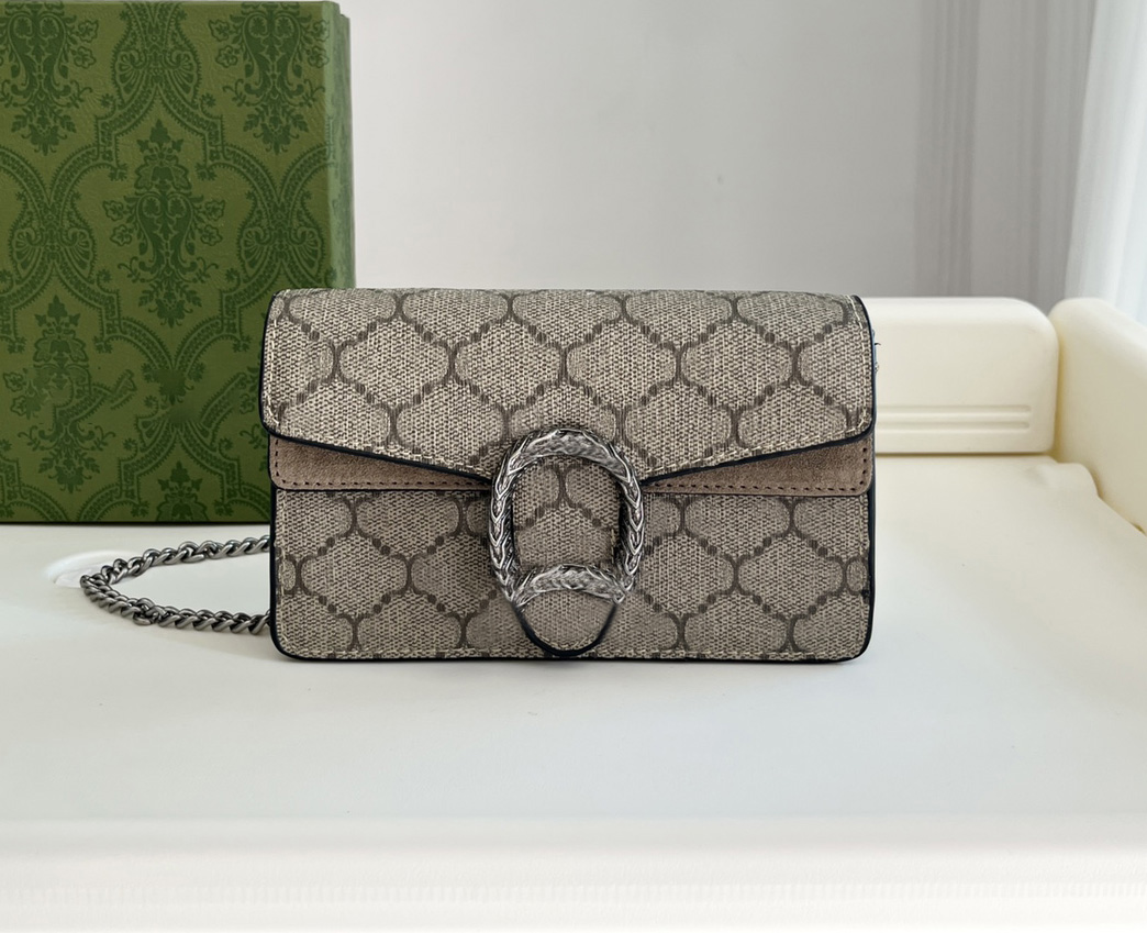 Designer shoulder bag women marmont handbags luxury chains bags Top-quality leather mini crossbody purse jackie1961 ladies fashion Dionysian clutch with box G476, 476432#double g design
