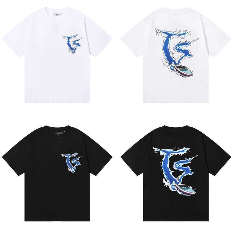 Designer Fashion Clothing Tshirt Tees Trapstar Speed Boat Wave Pattern Print Tee American Street Trend brand Men's Women's Loose Relaxed Short Sleeve T-shirt Summer, Black
Designer Fashion Clothing Tshirt Tees Trapstar Speed Boat Wave Pattern Print Tee American Street Trend brand Men's Women's Loose Relaxed Short Sleeve T-shirt Summer, Black