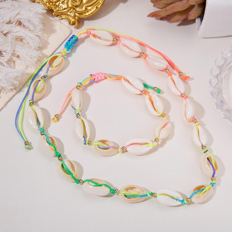 Charm Bracelets Boho Natural Shell Woven Colorful Rope Bracelet For Women Kids Simple Summer Beach Travel Party Jewelry Adjustable Friends
Charm Bracelets Boho Natural Shell Woven Colorful Rope Bracelet For Women Kids Simple Summer Beach Travel Party Jewelry Adjustable Friends