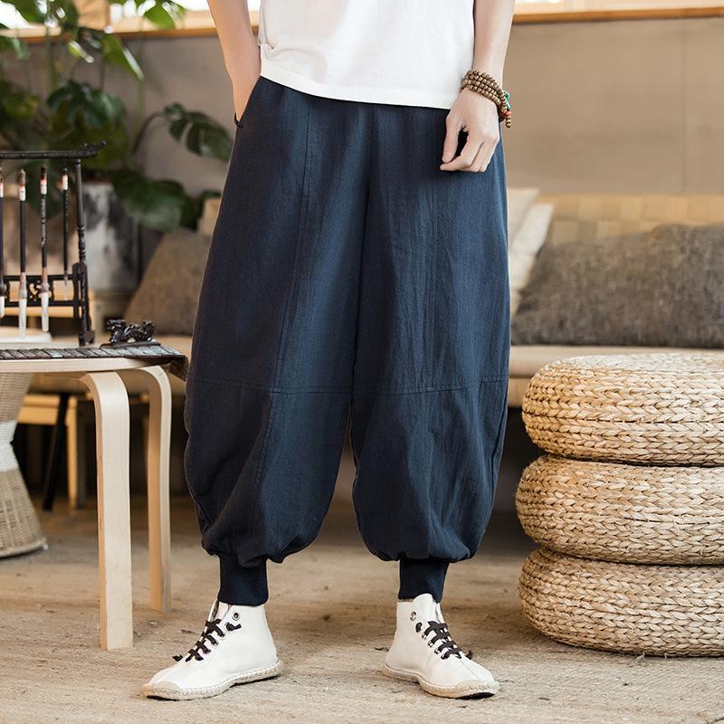 Pants #2557 Black Blue Plus Size 5XL Cotton Linen Harem Pants Elastic Waist Vintage Casual Men Joggers Pants Retro Loose Spring Autumn
Pants #2557 Black Blue Plus Size 5XL Cotton Linen Harem Pants Elastic Waist Vintage Casual Men Joggers Pants Retro Loose Spring Autumn