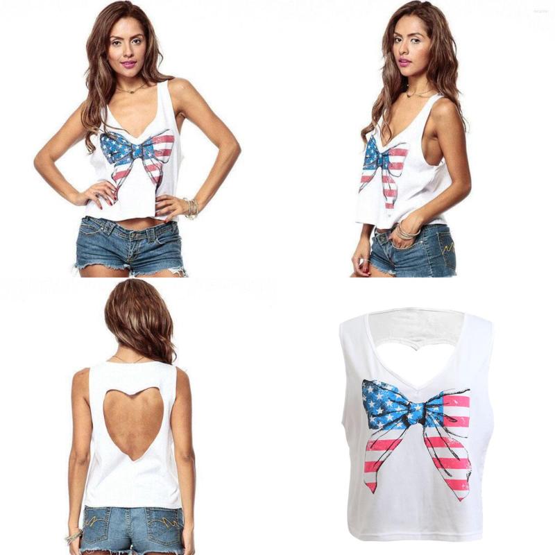 Women' Tanks Backless Sexy Crop Top Women Camisole American Bowknot Print Y2k Egirl Cool Short Tops Vest Sleeveless Tee Cropped Feminino, White
Women' Tanks Backless Sexy Crop Top Women Camisole American Bowknot Print Y2k Egirl Cool Short Tops Vest Sleeveless Tee Cropped Feminino, White